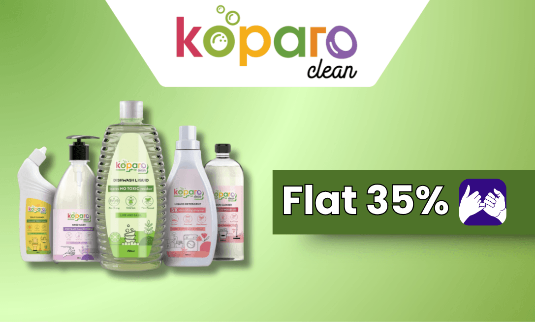 Flat 35% Back on Koparo Clean