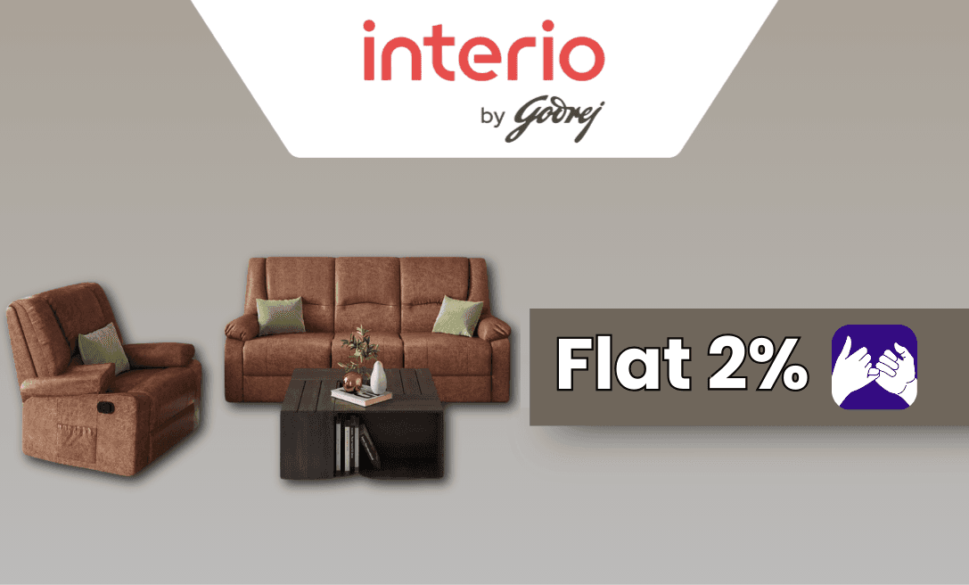 Flat 2% Back on Interio